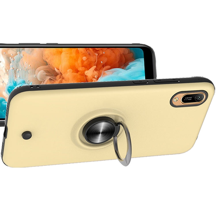 For Huawei Y6 Pro 2019 2 In 1 PC + TPU Protective Case with 360 Degrees Rotating Ring Holder