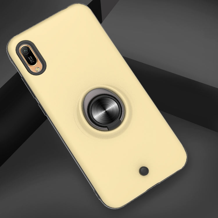 For Huawei Y6 Pro 2019 2 In 1 PC + TPU Protective Case with 360 Degrees Rotating Ring Holder