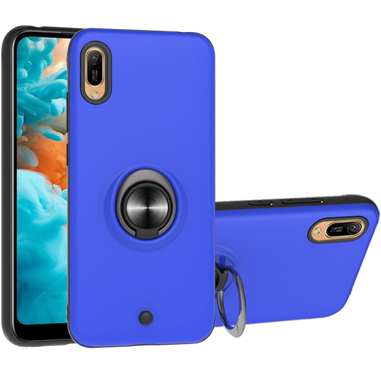 For Huawei Y6 Pro 2019 2 In 1 PC + TPU Protective Case with 360 Degrees Rotating Ring Holder