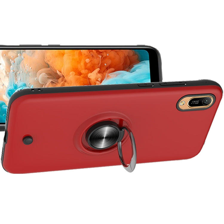 For Huawei Y6 Pro 2019 2 In 1 PC + TPU Protective Case with 360 Degrees Rotating Ring Holder