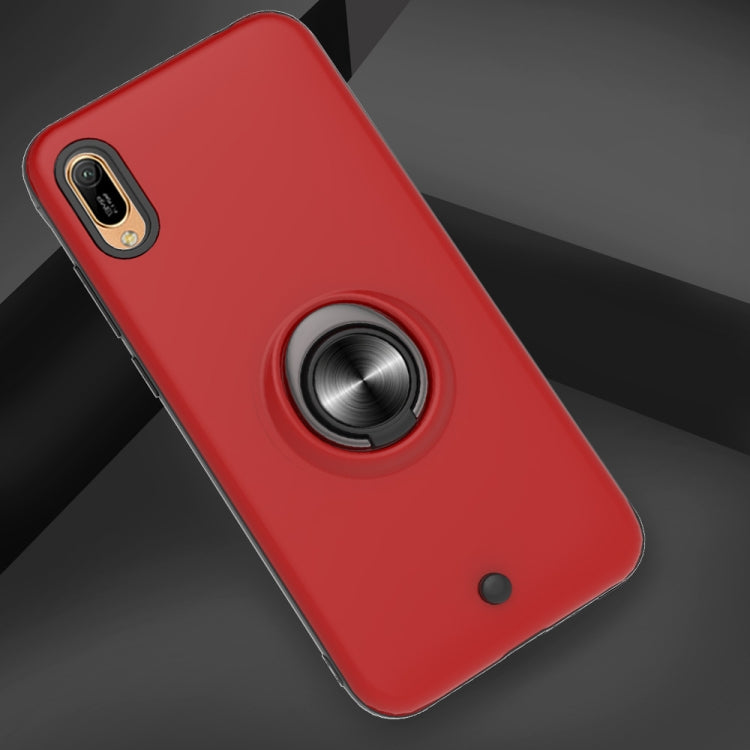 For Huawei Y6 Pro 2019 2 In 1 PC + TPU Protective Case with 360 Degrees Rotating Ring Holder