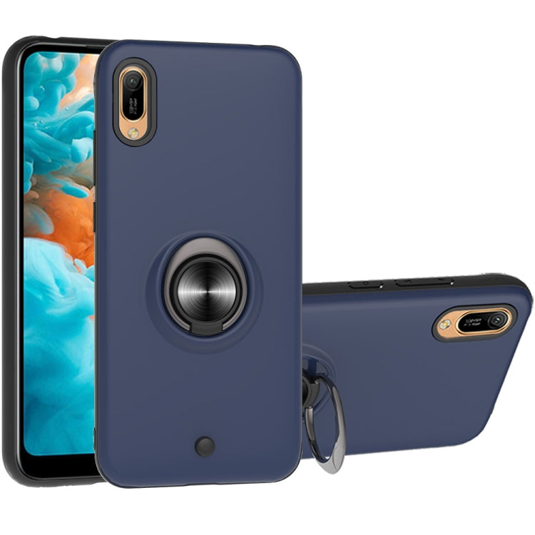 For Huawei Y6 Pro 2019 2 In 1 PC + TPU Protective Case with 360 Degrees Rotating Ring Holder