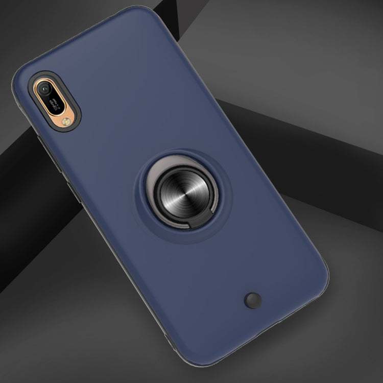 For Huawei Y6 Pro 2019 2 In 1 PC + TPU Protective Case with 360 Degrees Rotating Ring Holder
