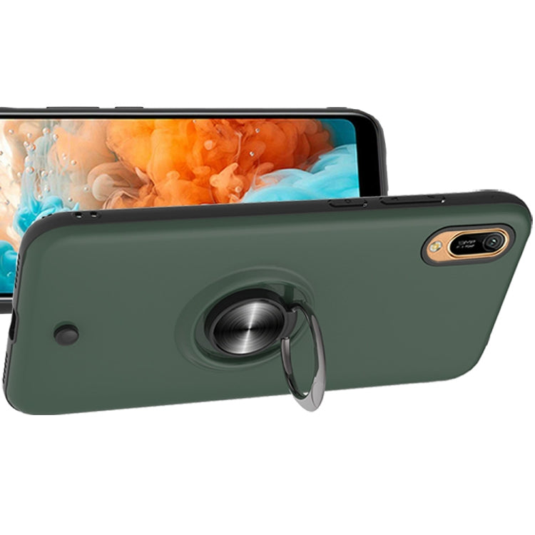 For Huawei Y6 Pro 2019 2 In 1 PC + TPU Protective Case with 360 Degrees Rotating Ring Holder