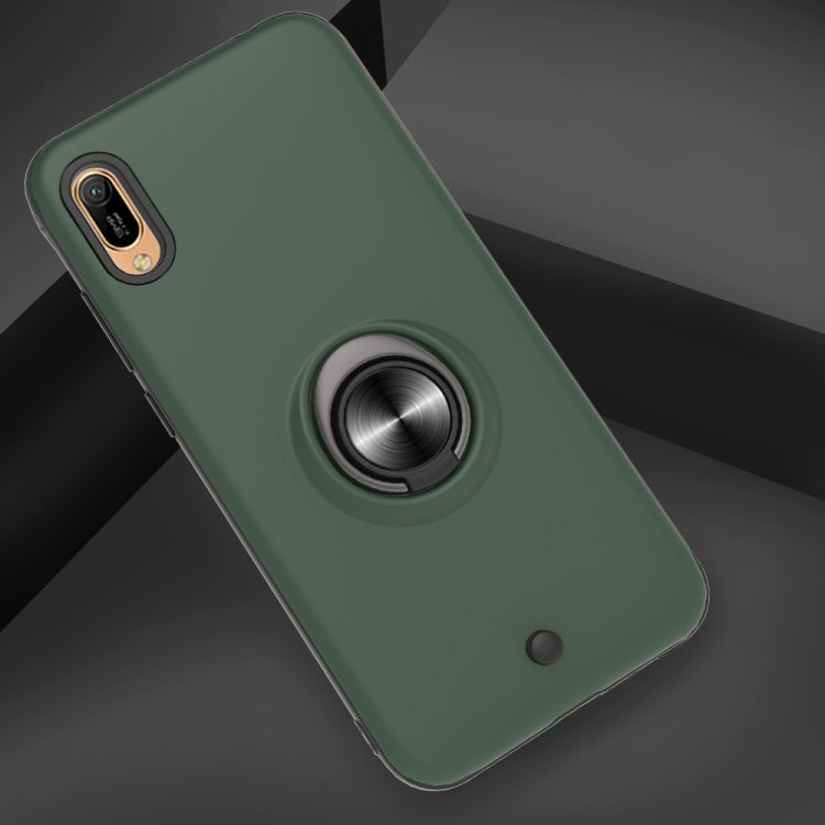 For Huawei Y6 Pro 2019 2 In 1 PC + TPU Protective Case with 360 Degrees Rotating Ring Holder