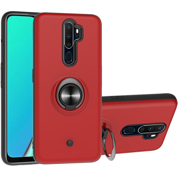 For OPPO A9 2020 2 In 1 PC + TPU Protective Case with 360 Degrees Rotating Ring Holder