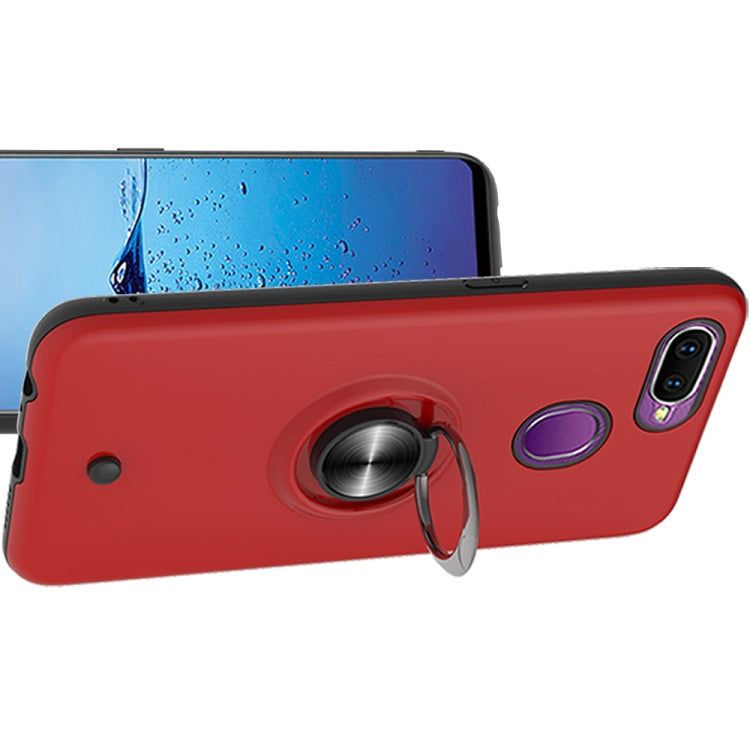 For OPPO F9 & F9 PRO 2 In 1 PC + TPU Protective Case with 360 Degrees Rotating Ring Holder