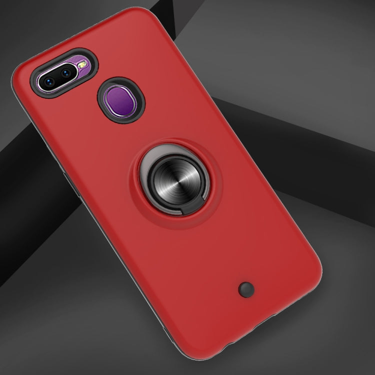 For OPPO F9 & F9 PRO 2 In 1 PC + TPU Protective Case with 360 Degrees Rotating Ring Holder