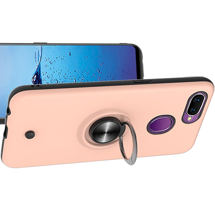 For OPPO F9 & F9 PRO 2 In 1 PC + TPU Protective Case with 360 Degrees Rotating Ring Holder