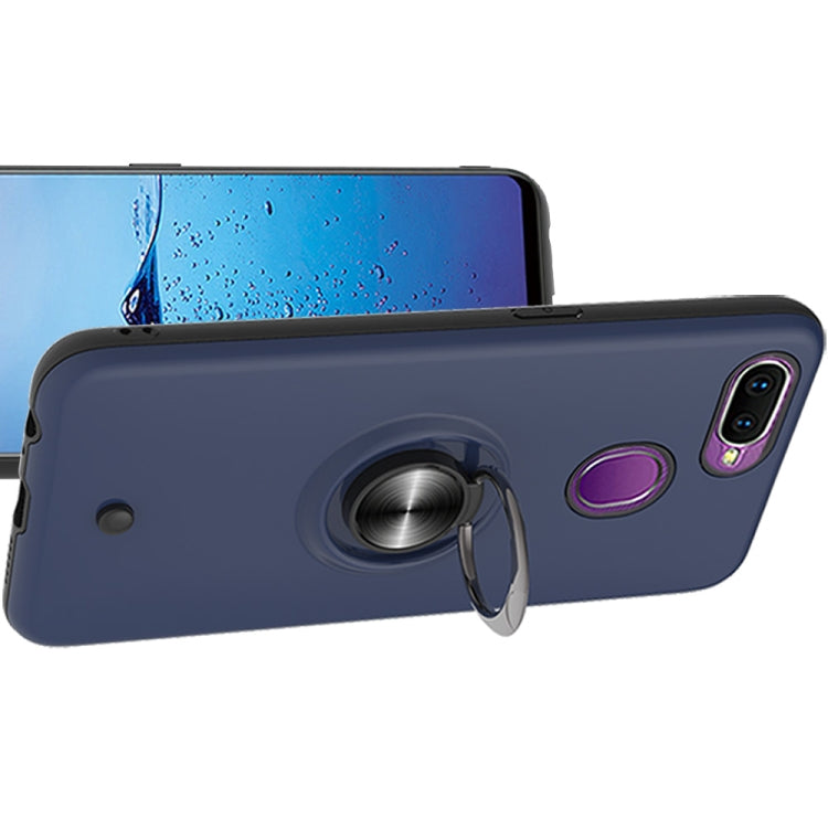 For OPPO F9 & F9 PRO 2 In 1 PC + TPU Protective Case with 360 Degrees Rotating Ring Holder