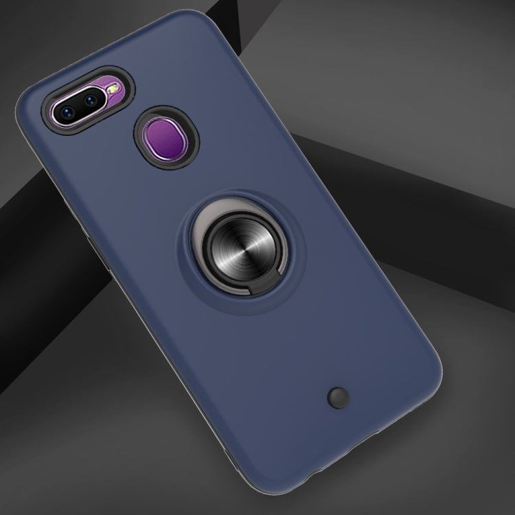 For OPPO F9 & F9 PRO 2 In 1 PC + TPU Protective Case with 360 Degrees Rotating Ring Holder