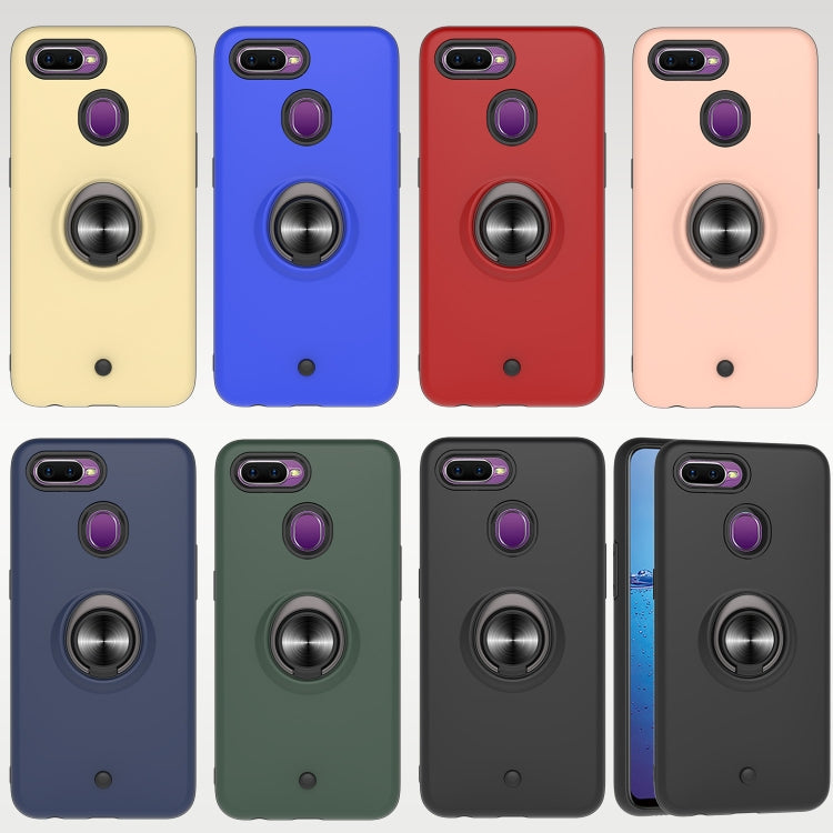 For OPPO F9 & F9 PRO 2 In 1 PC + TPU Protective Case with 360 Degrees Rotating Ring Holder