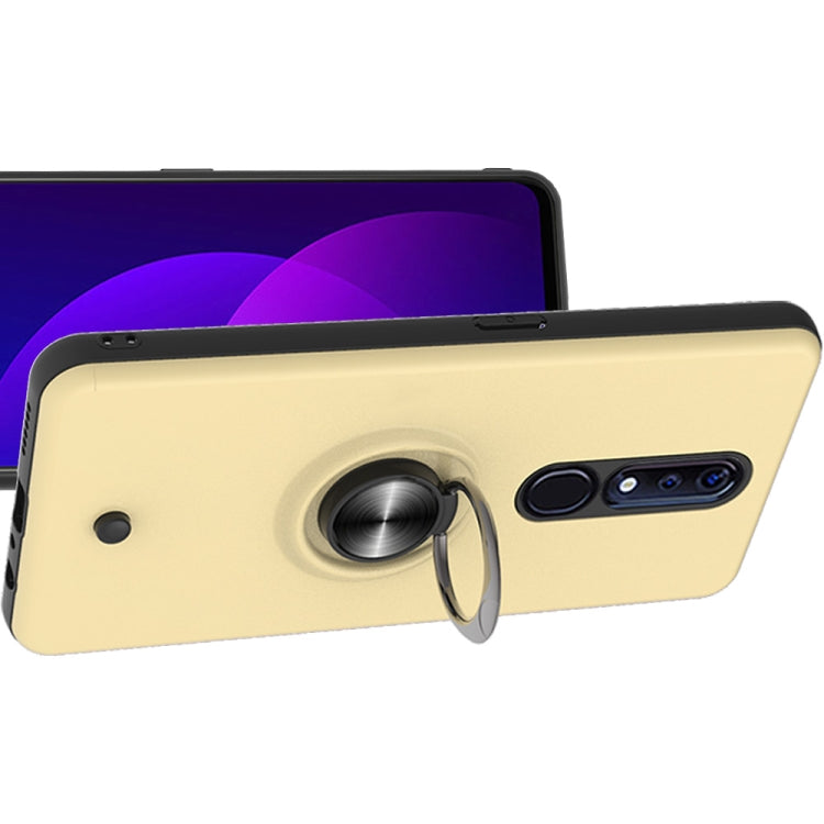 For OPPO F11 PRO 2 In 1 PC + TPU Protective Case with 360 Degrees Rotating Ring Holder