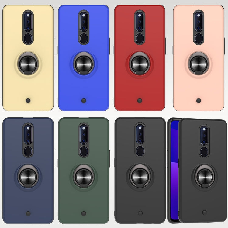 For OPPO F11 PRO 2 In 1 PC + TPU Protective Case with 360 Degrees Rotating Ring Holder