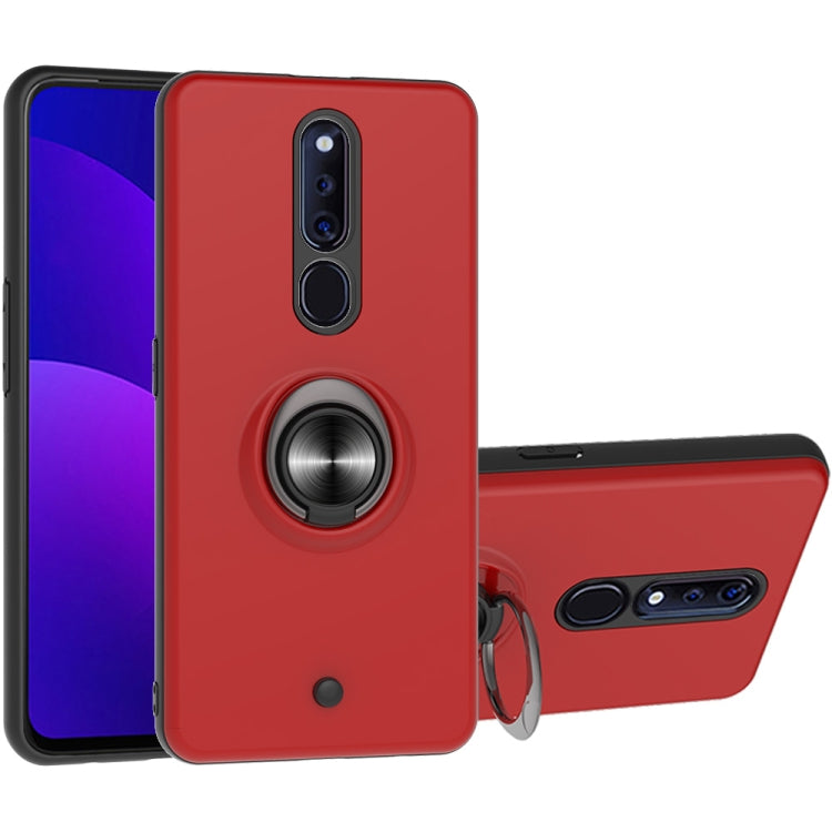 For OPPO F11 PRO 2 In 1 PC + TPU Protective Case with 360 Degrees Rotating Ring Holder
