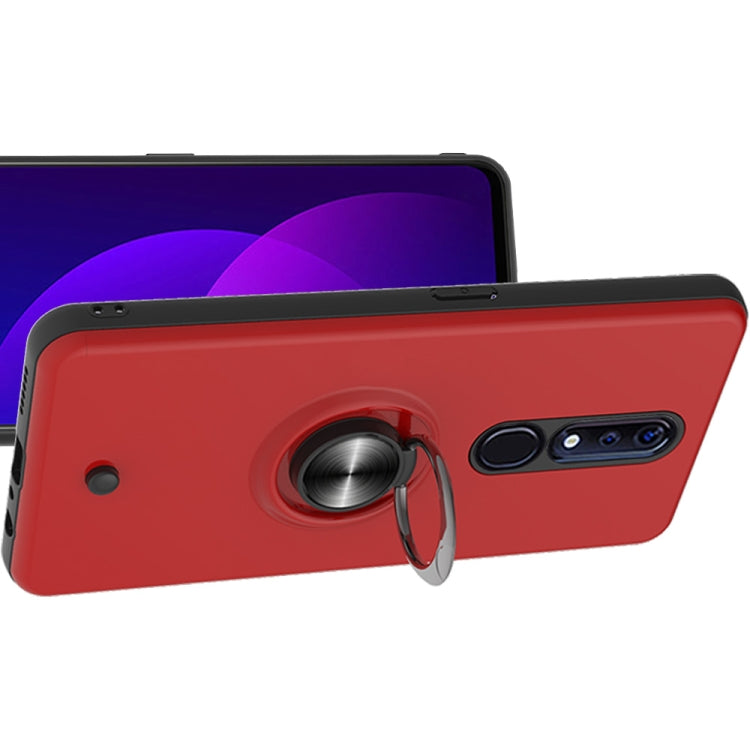 For OPPO F11 PRO 2 In 1 PC + TPU Protective Case with 360 Degrees Rotating Ring Holder