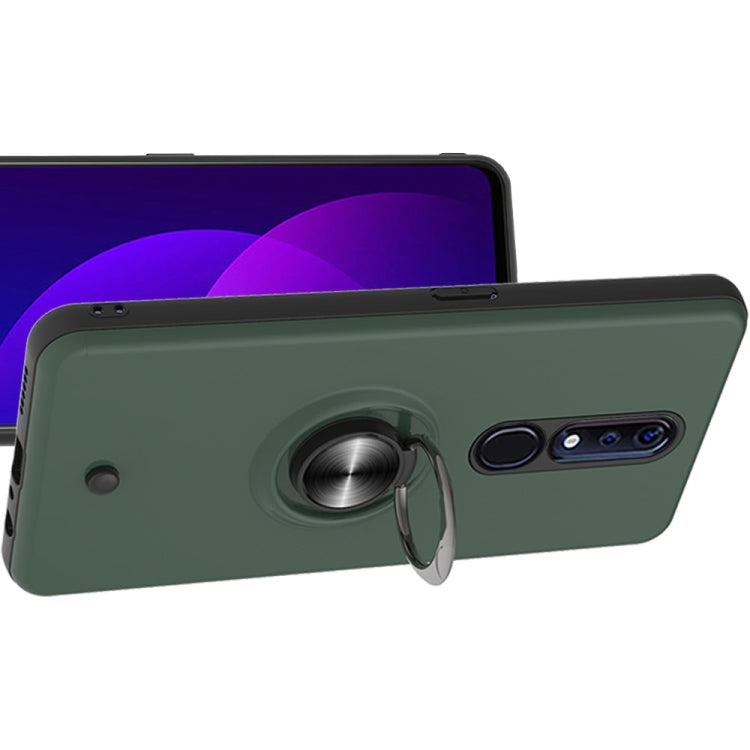 For OPPO F11 PRO 2 In 1 PC + TPU Protective Case with 360 Degrees Rotating Ring Holder