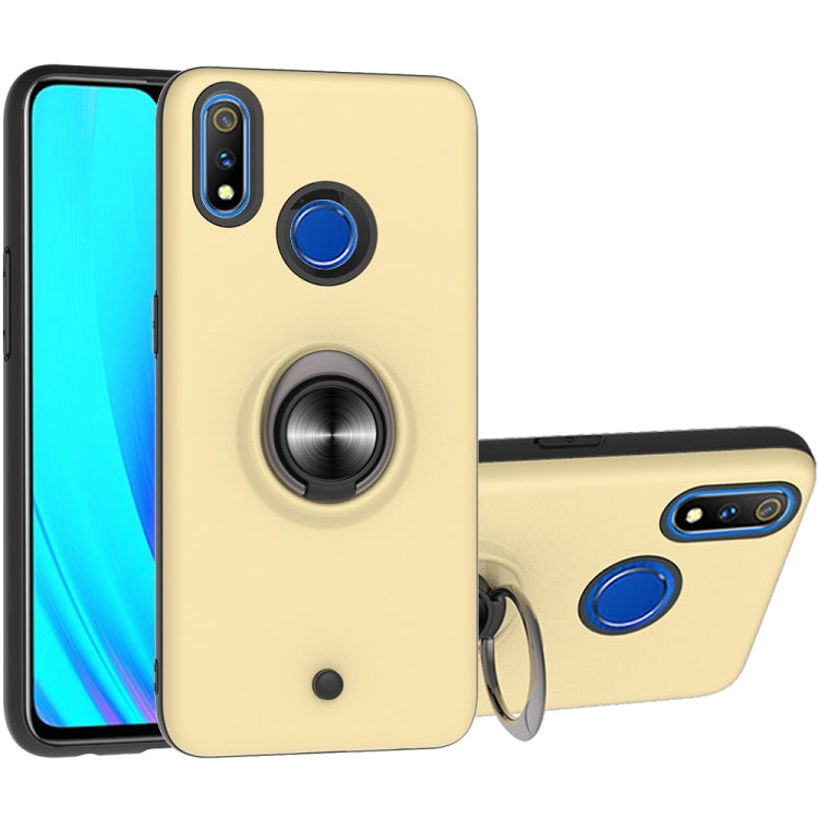 For OPPO Realme 3 Pro 2 In 1 PC + TPU Protective Case with 360 Degrees Rotating Ring Holder