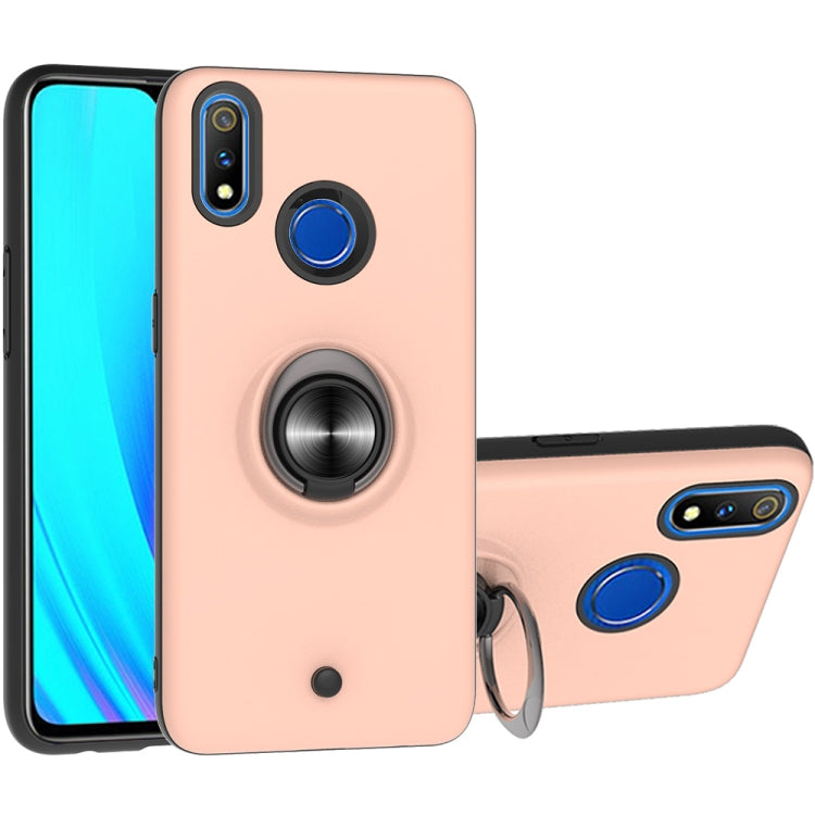 For OPPO Realme 3 Pro 2 In 1 PC + TPU Protective Case with 360 Degrees Rotating Ring Holder