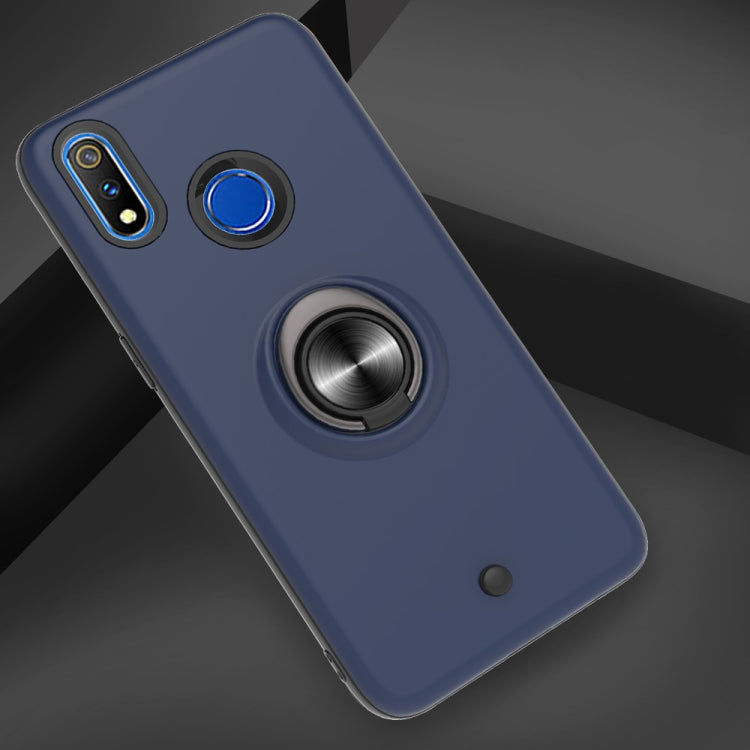 For OPPO Realme 3 Pro 2 In 1 PC + TPU Protective Case with 360 Degrees Rotating Ring Holder