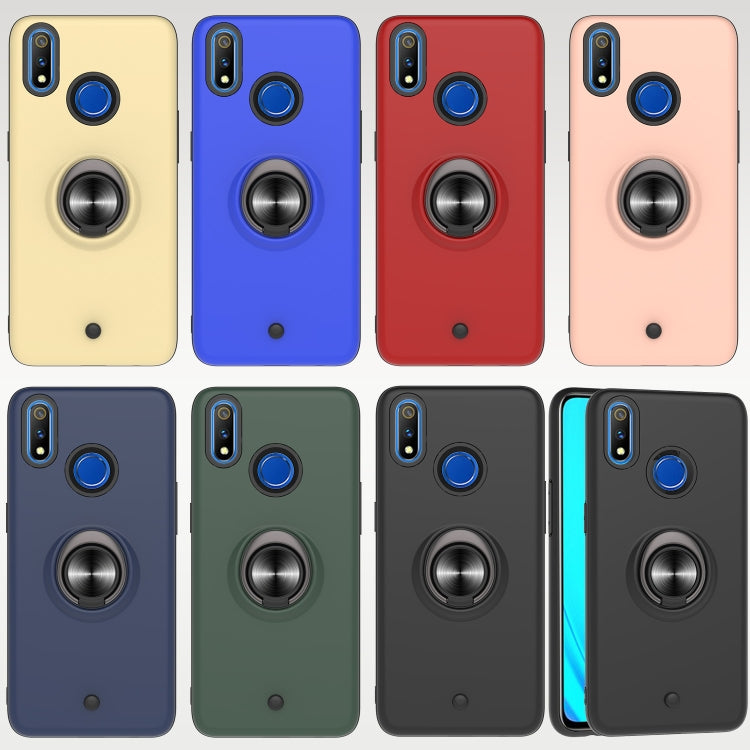 For OPPO Realme 3 Pro 2 In 1 PC + TPU Protective Case with 360 Degrees Rotating Ring Holder