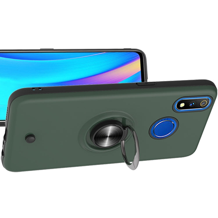 For OPPO Realme 3 Pro 2 In 1 PC + TPU Protective Case with 360 Degrees Rotating Ring Holder