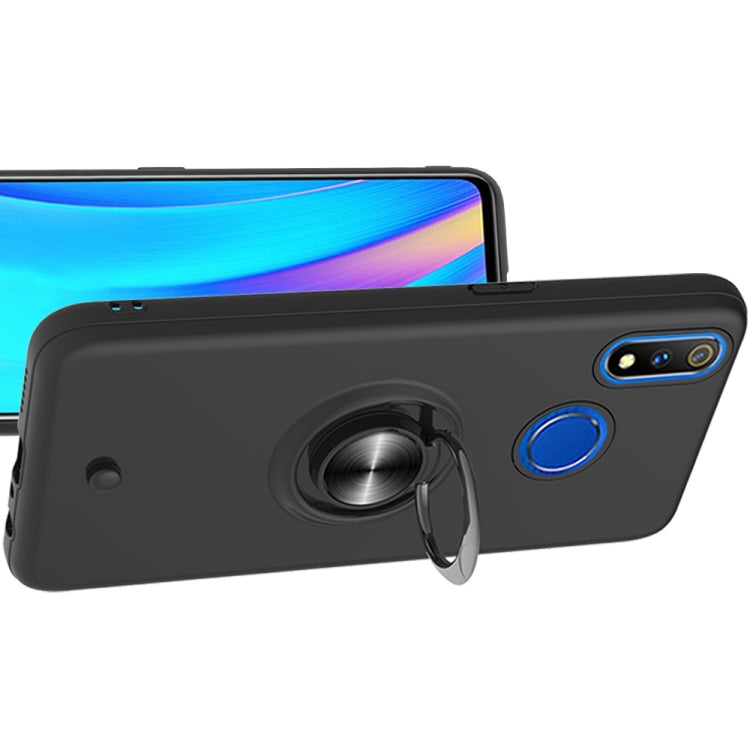 For OPPO Realme 3 Pro 2 In 1 PC + TPU Protective Case with 360 Degrees Rotating Ring Holder