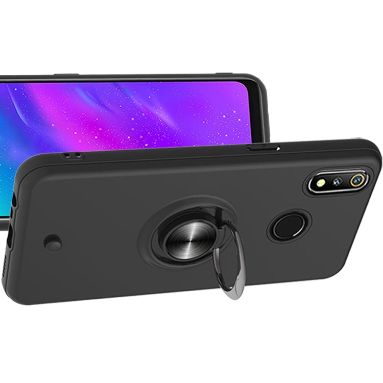 For OPPO Realme 3 2 In 1 PC + TPU Protective Case with 360 Degrees Rotating Ring Holder