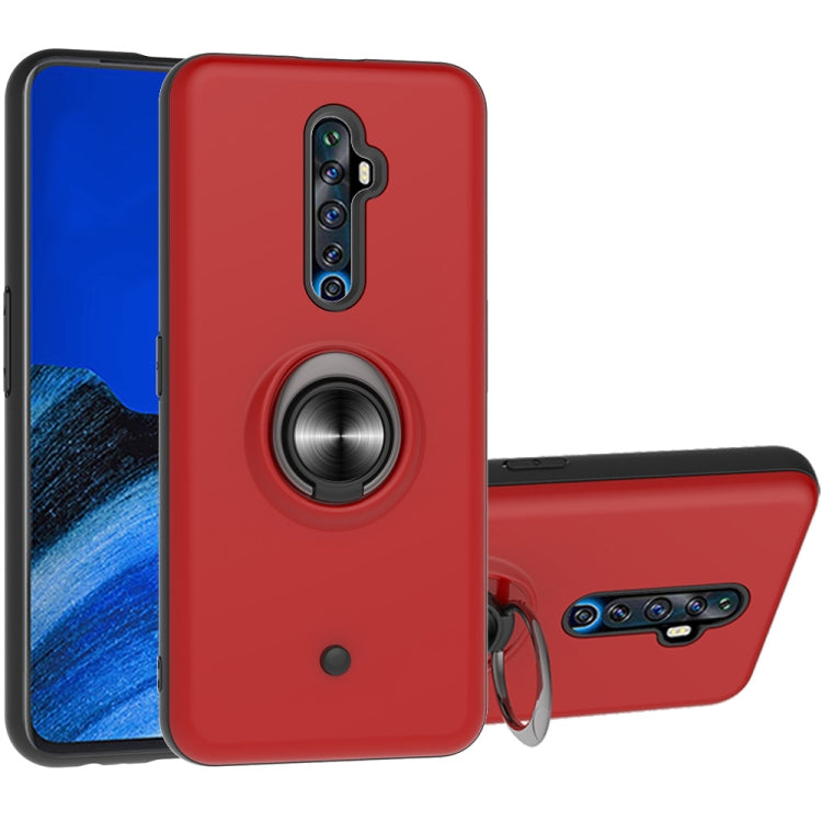 For OPPO Reno2 Z & Reno2 F 2 In 1 PC + TPU Protective Case with 360 Degrees Rotating Ring Holder
