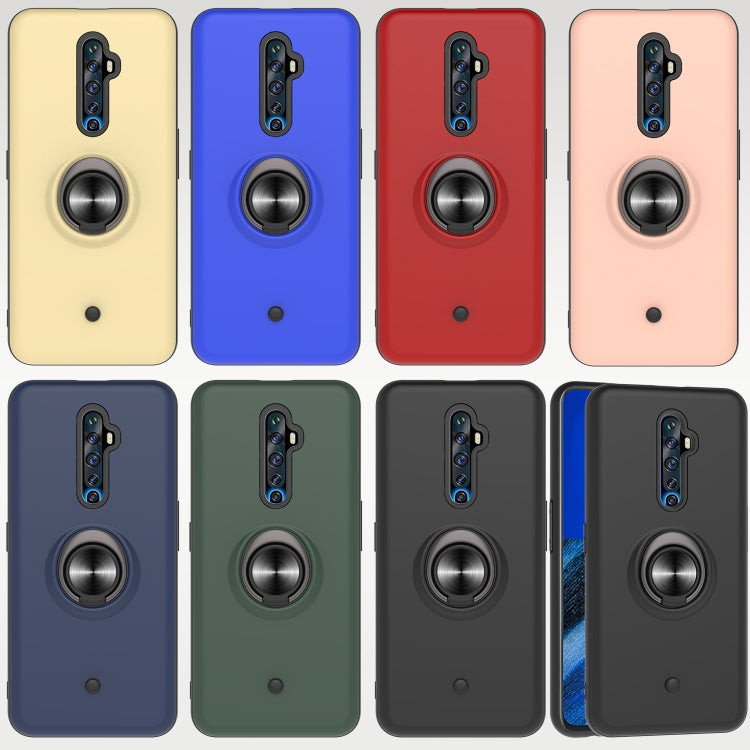 For OPPO Reno2 Z & Reno2 F 2 In 1 PC + TPU Protective Case with 360 Degrees Rotating Ring Holder