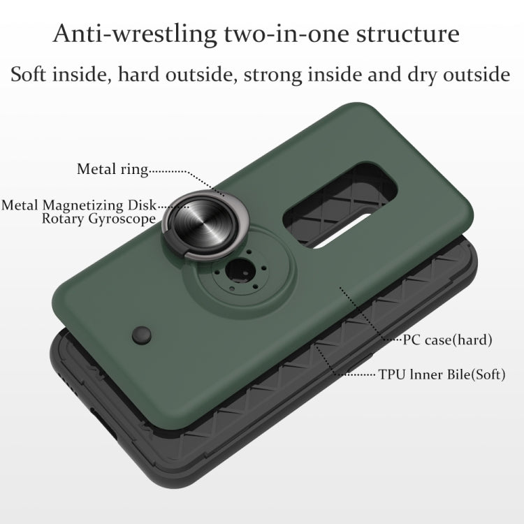 For Vivo V17 Pro 2 In 1 PC + TPU Protective Case with 360 Degrees Rotating Ring Holder