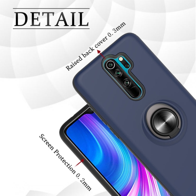 For Xiaomi Redmi Note 8 Pro 2 In 1 PC + TPU Protective Case with 360 Degrees Rotating Ring Holder