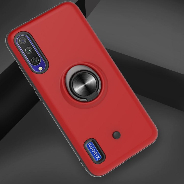 For Xiaomi Mi CC9e & A3 2 In 1 PC + TPU Protective Case with 360 Degrees Rotating Ring Holder
