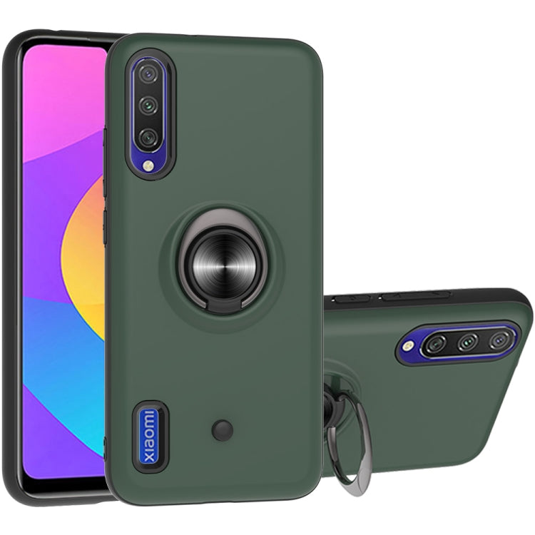 For Xiaomi Mi CC9e & A3 2 In 1 PC + TPU Protective Case with 360 Degrees Rotating Ring Holder