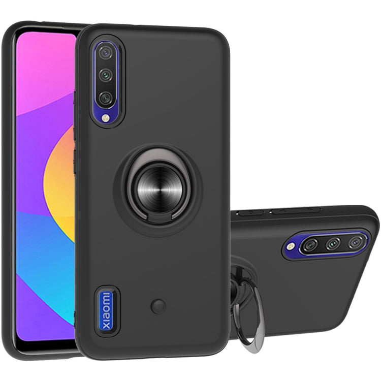 For Xiaomi Mi CC9e & A3 2 In 1 PC + TPU Protective Case with 360 Degrees Rotating Ring Holder