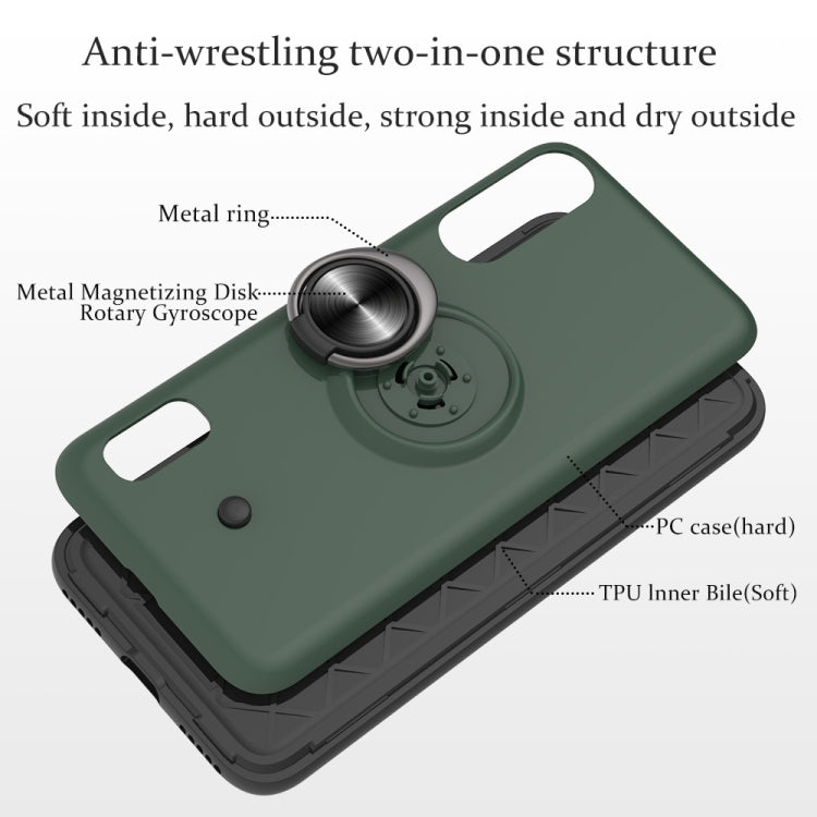 For Xiaomi Mi CC9e & A3 2 In 1 PC + TPU Protective Case with 360 Degrees Rotating Ring Holder