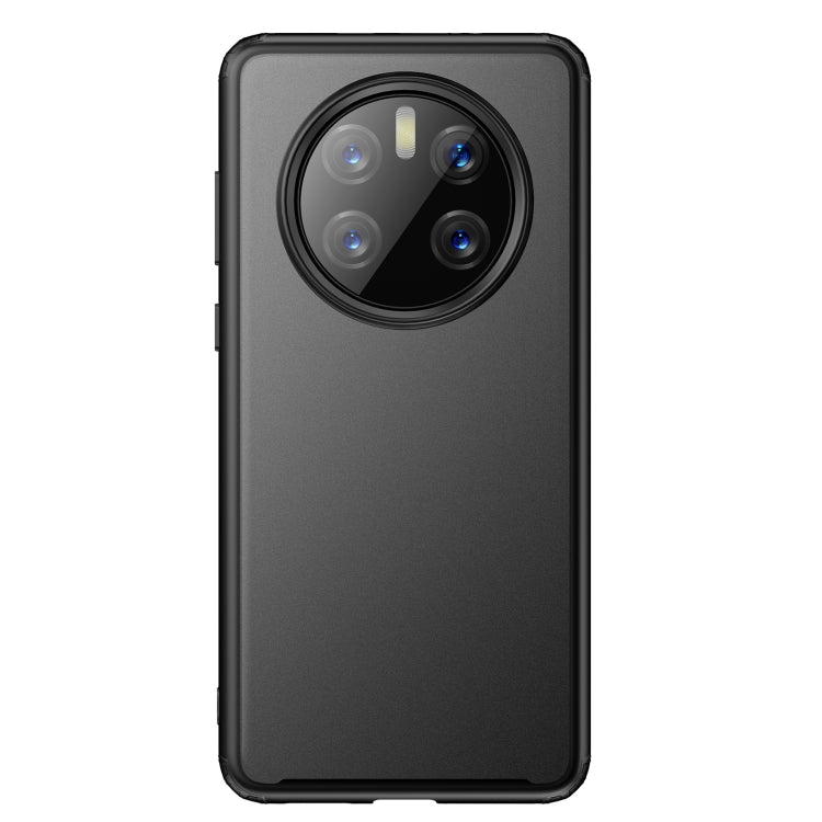 For Huawei Mate 50 Pro Four-corner Shockproof TPU + PC Phone Case(Black)