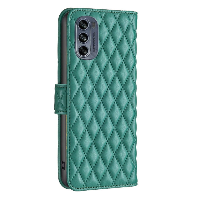 For Motorola Moto G62 Diamond Lattice Wallet Leather Flip Phone Case