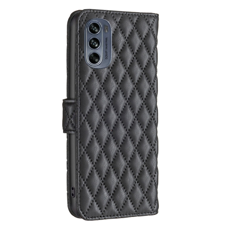 For Motorola Moto G62 Diamond Lattice Wallet Leather Flip Phone Case