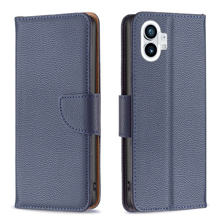 For Nothing Phone 1 Litchi Texture Pure Color Leather Phone Case