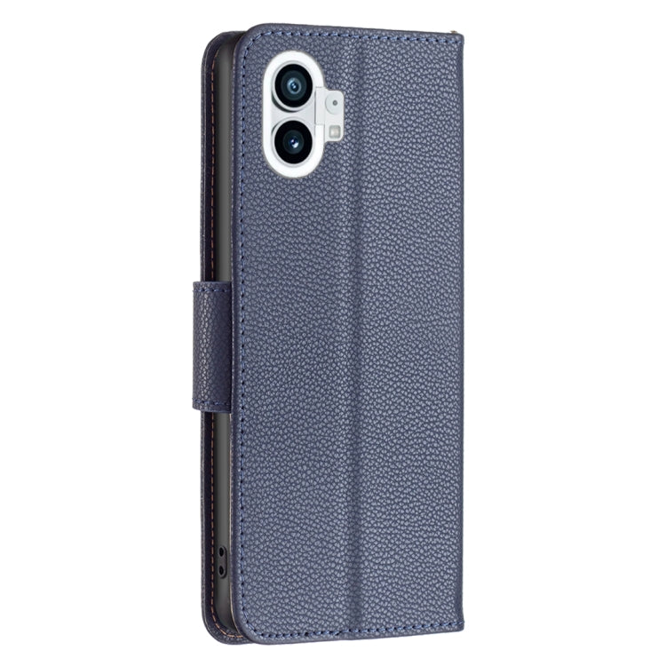 For Nothing Phone 1 Litchi Texture Pure Color Leather Phone Case