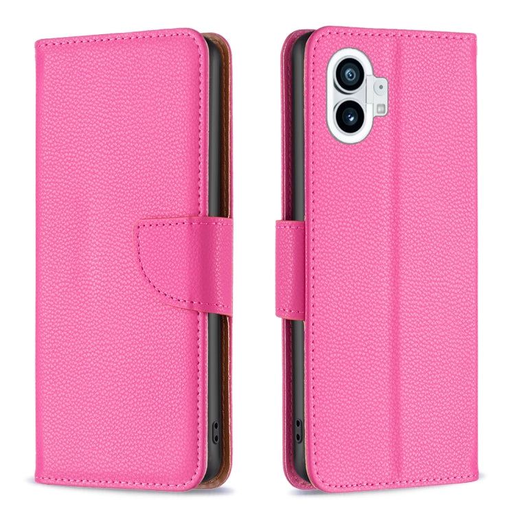 For Nothing Phone 1 Litchi Texture Pure Color Leather Phone Case