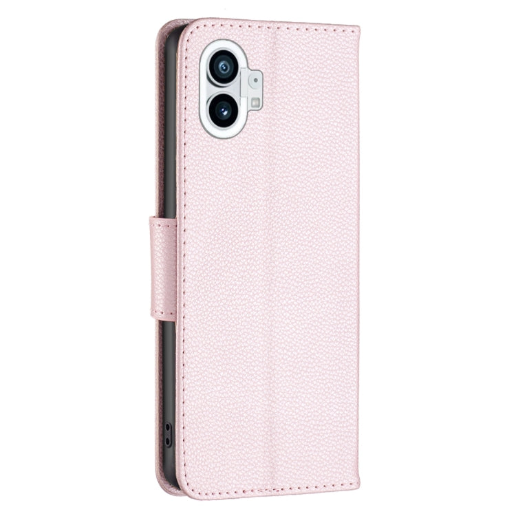 For Nothing Phone 1 Litchi Texture Pure Color Leather Phone Case