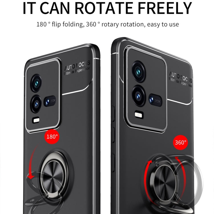 For vivo iQOO 10 Metal Ring Holder TPU Phone Case