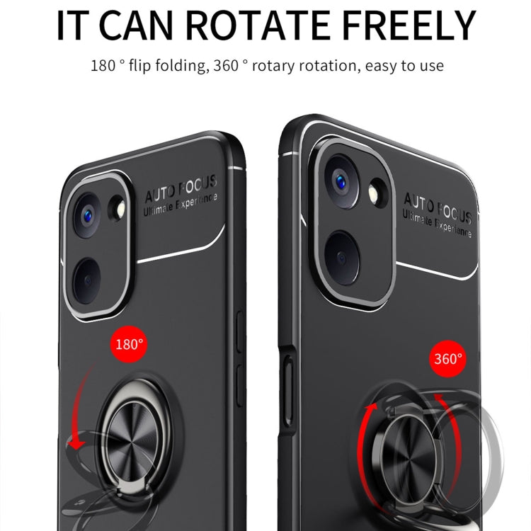 For Realme V20 5G Metal Ring Holder TPU Phone Case
