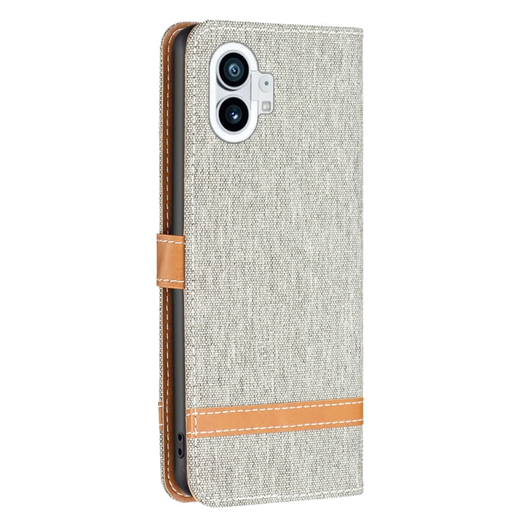 For Nothing Phone 1 Color Matching Denim Texture Leather Phone Case