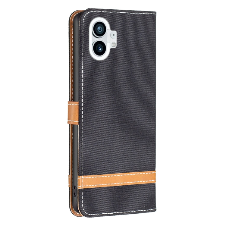 For Nothing Phone 1 Color Matching Denim Texture Leather Phone Case