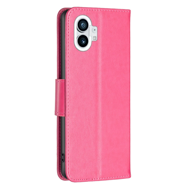 For Nothing Phone 1 Two Butterflies Embossing Leather Phone Case