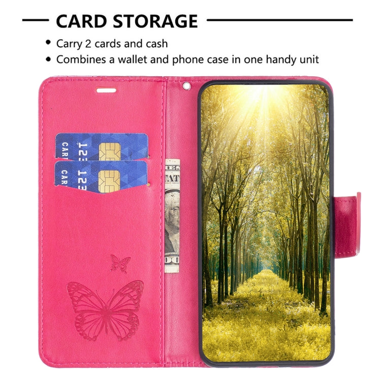 For Nothing Phone 1 Two Butterflies Embossing Leather Phone Case