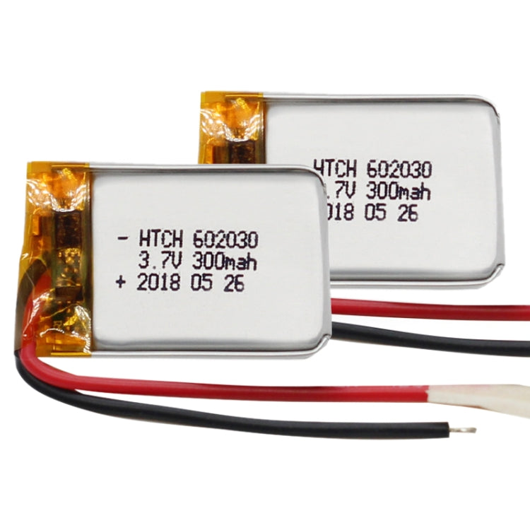 2pcs 602030 300mAh Li-Polymer Battery Replacement